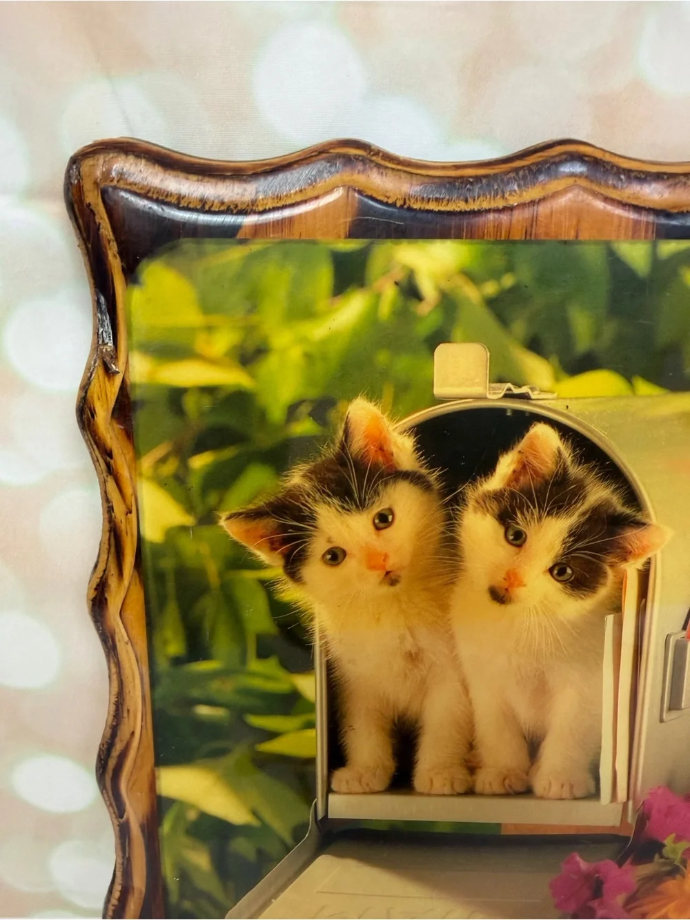 Vintage 80s/90s Kittens In A Mailbox Picture